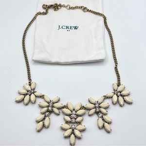 JCrew White & Gold Statement Necklace